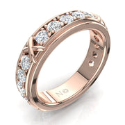 Alliance Anna diamants ronds 2.16 carats or rose